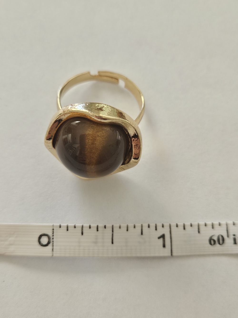 NEW Gold-Tone Tiger Eye Pendant Necklace and Stud Earrings Set Formal Feminine - Picture 6 of 10